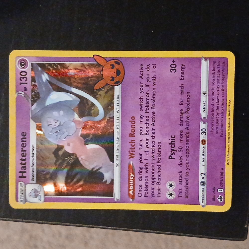 Hatterene HOLO Pokemon Trading Card